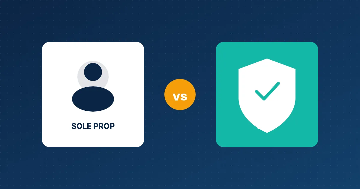 Sole Prop vs LLC illustration